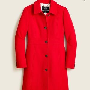 J. Crew LIKE NEWClassic lady day coat in Italian double-cloth wool w Thinsulate®